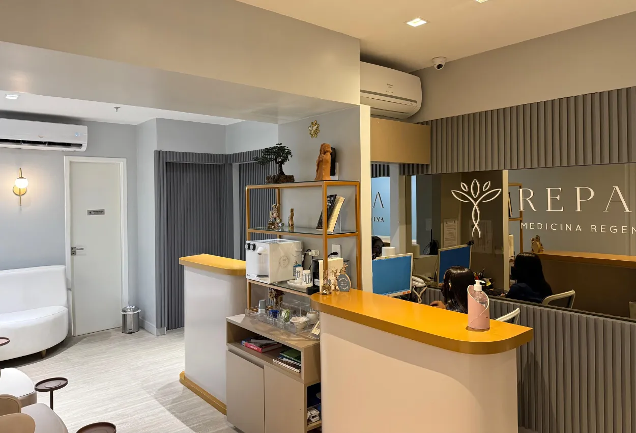 Recepção do Instituto Repara com ambiente acolhedor em Aracaju